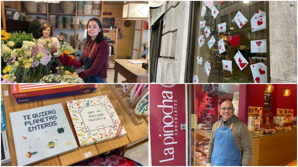Comercio local de Vigo en San Valentín 2026.