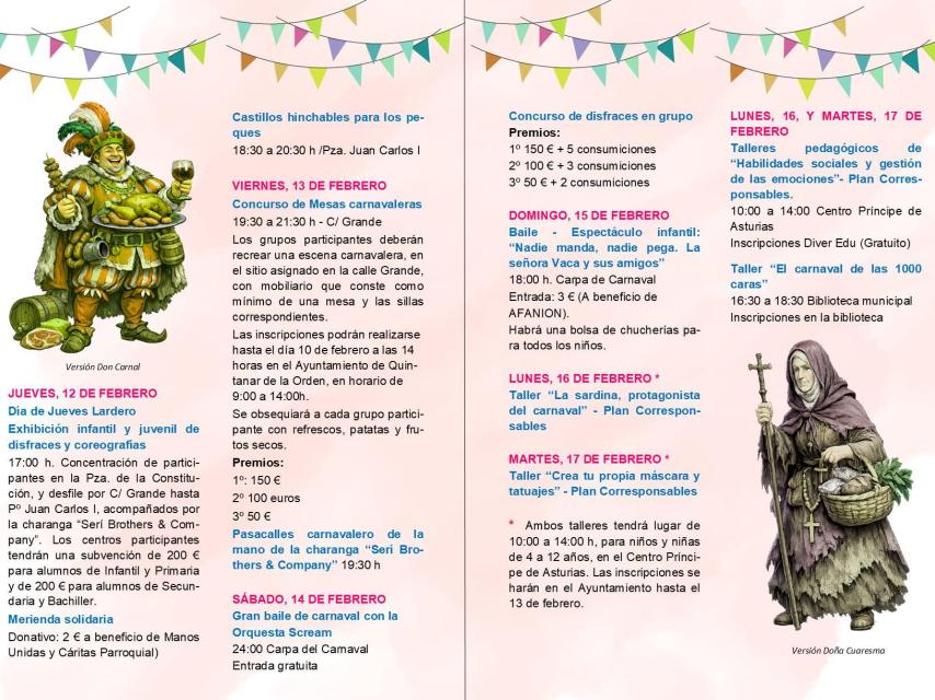 Programa de actividades.