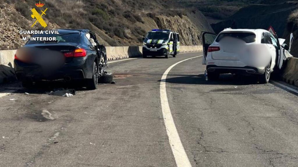 Accidente de tráfico en la A-21 a la altura de Sigüés (Zaragoza).