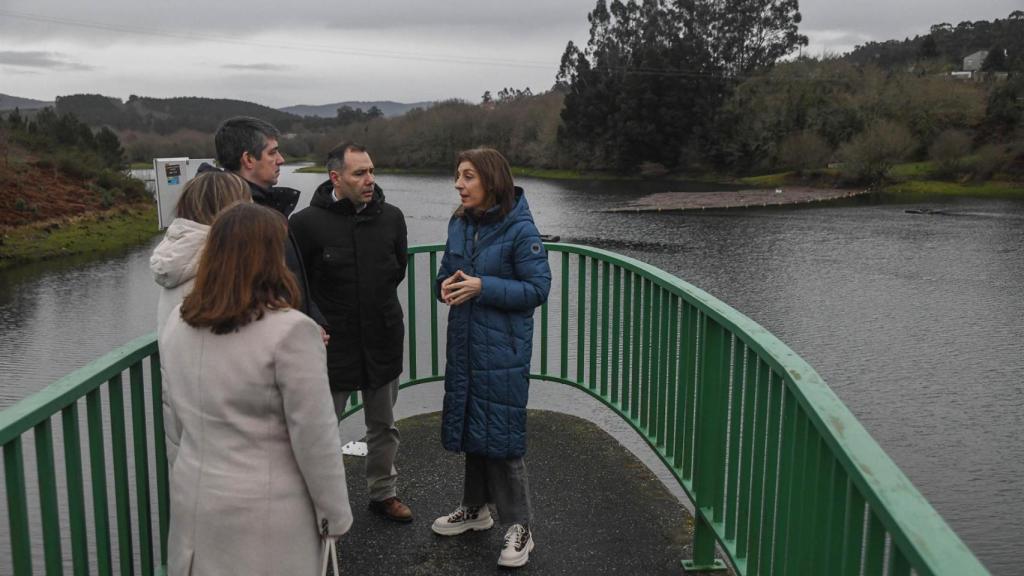La conselleira, Ángeles Vázquez, en una visita a Caldas de Reis, a 7 de febrero de 2026