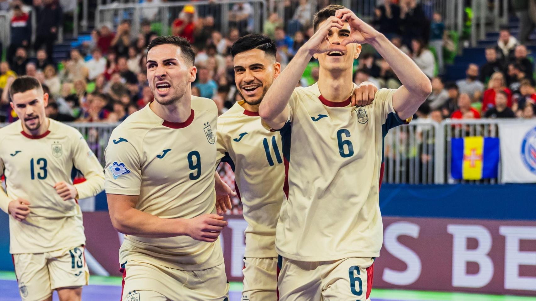 España gana el Europeo de fútbol sala en una final histórica ante Portugal y rompe su sequía de títulos continentales