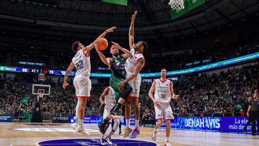Chris Duarte durante el Unicaja vs. Morabanc Andorra de la Liga Endesa 25-26.