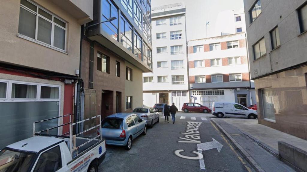 Calle Valencia, en el barrio de Monte Alto de A Coruña.