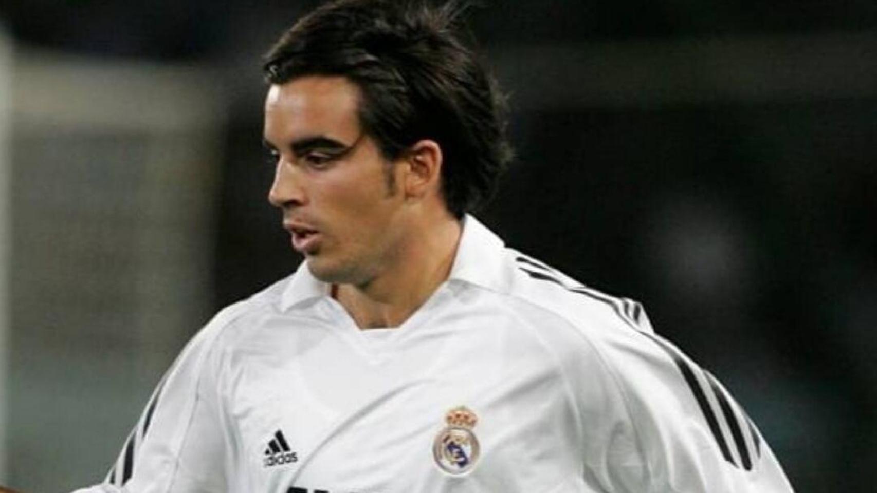 José Manuel Jurado, durante un partido con el Real Madrid.