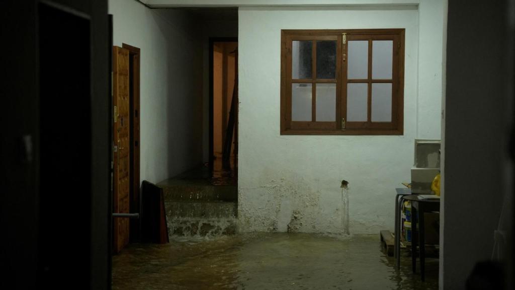 Vivienda afectada en Grazalema.