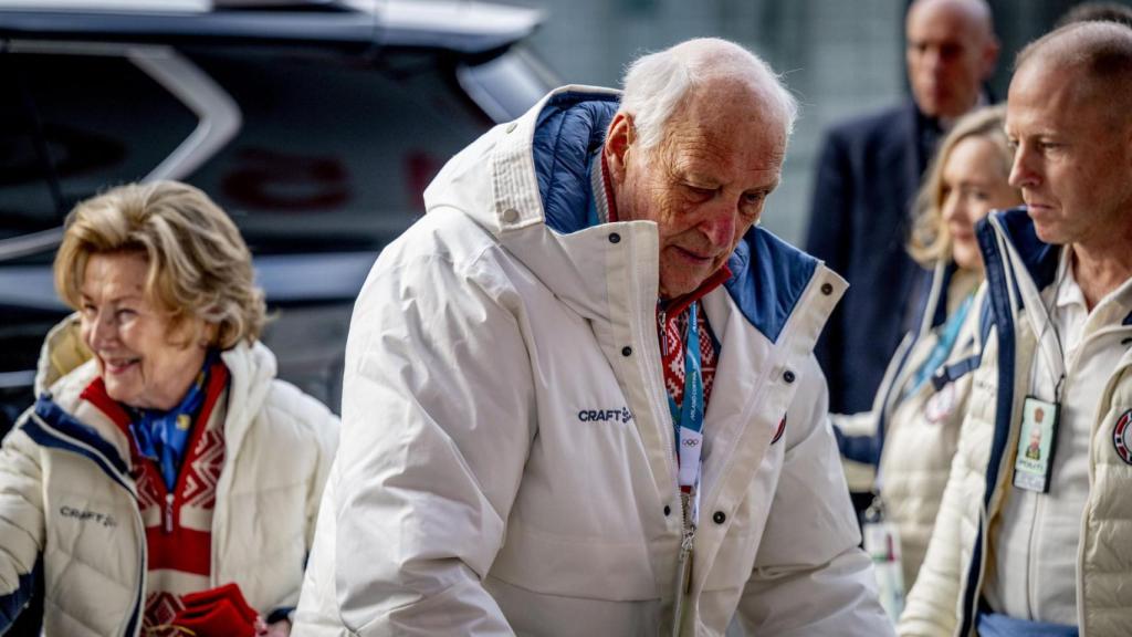 El rey Harald de Noruega, en Milán, este fin de semana.