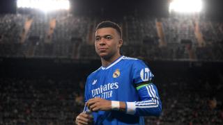 Mbappé, en el partido de Mestalla ante el Valencia.