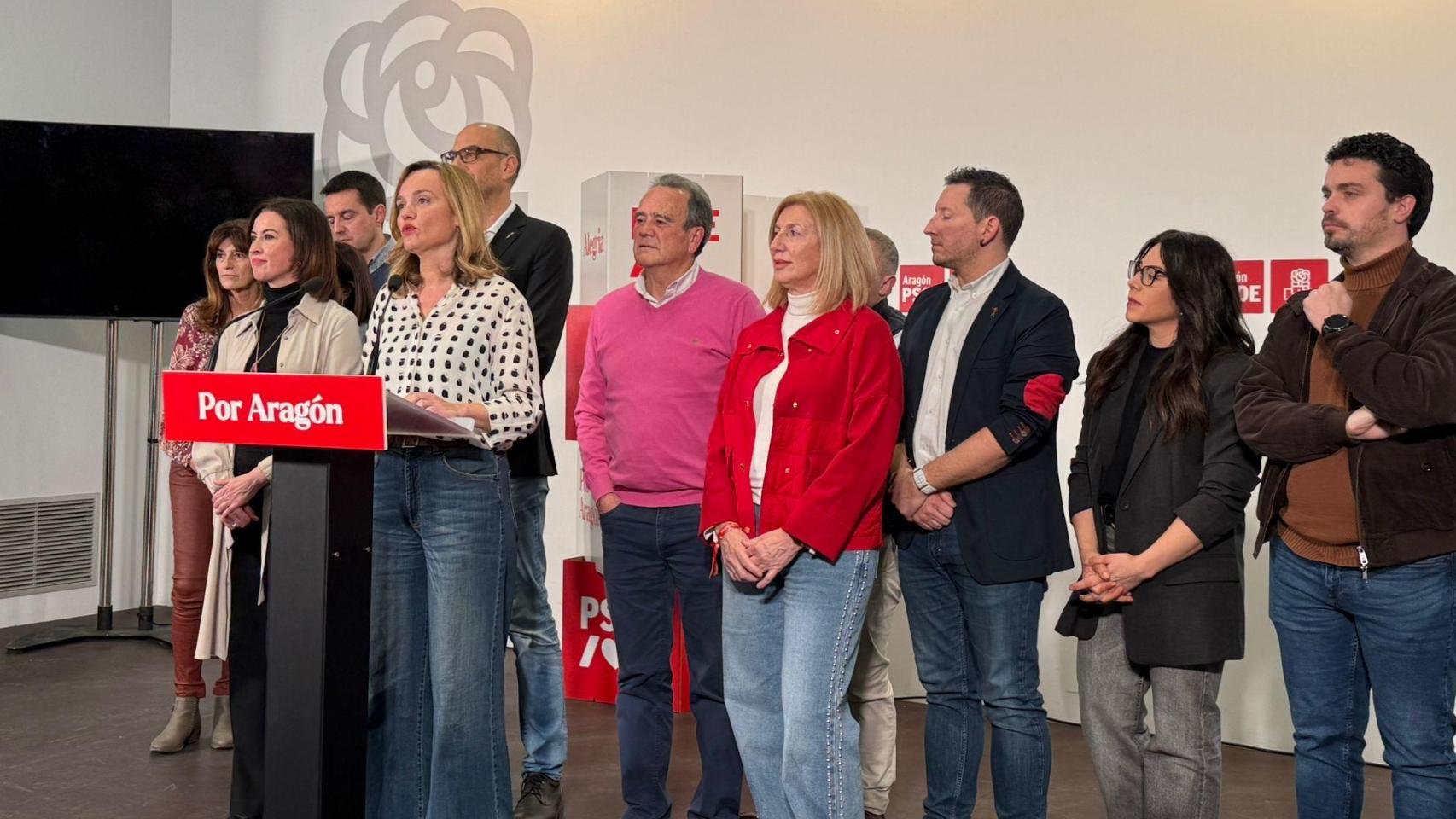 Pilar Alegría, tras conocer los resultados de las elecciones.