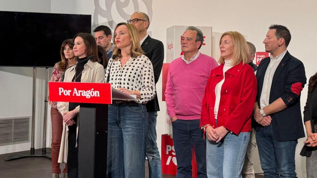 Pilar Alegría, tras conocer los resultados de las elecciones.