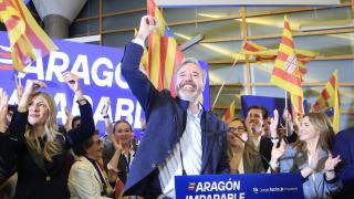 Resultados elecciones Aragón 2026: Escaños, reacciones y ganador en directo | Jorge Azcón, candidato del PP.