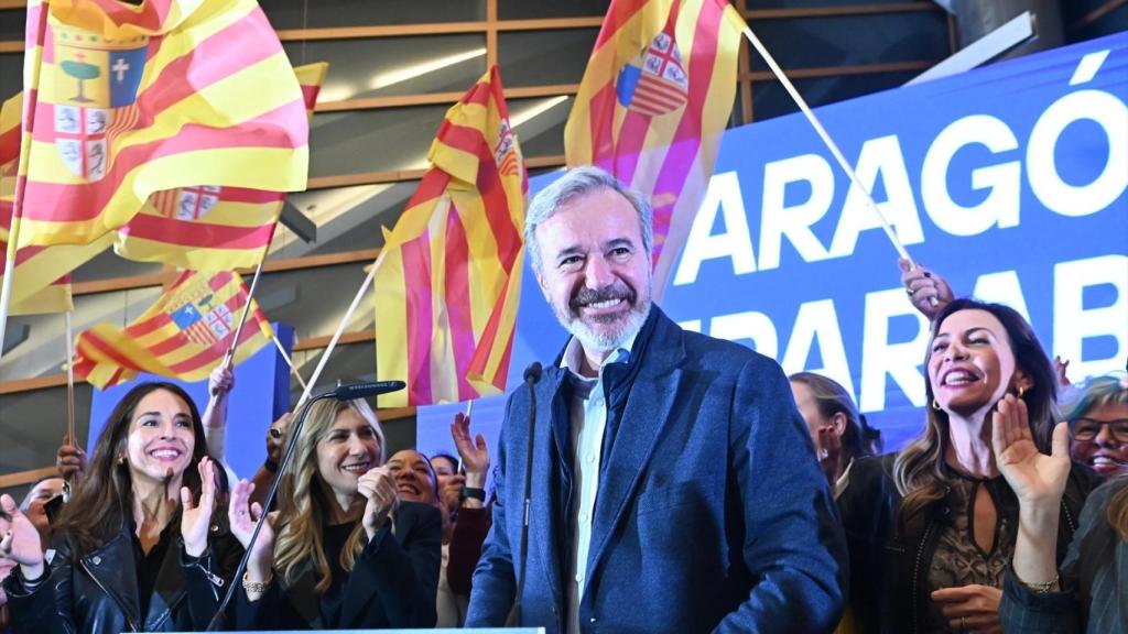 Resultados elecciones Aragón 2026: Escaños, reacciones y ganador en directo | Jorge Azcón, candidato del PP y ganador de las elecciones.
