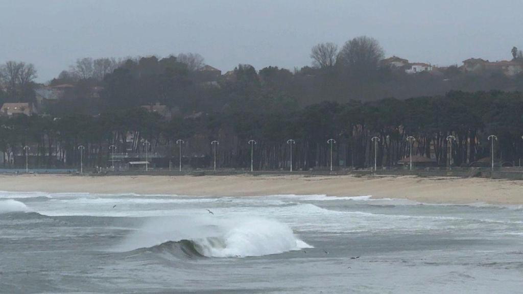 Playa de Samil, en Vigo, a 7 de febrero de 2025