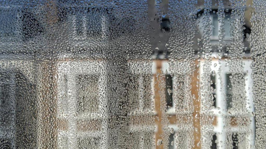 Condensación en la ventana.
