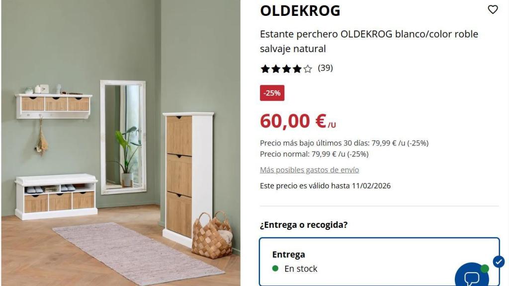 Estante perchero Oldekrog.