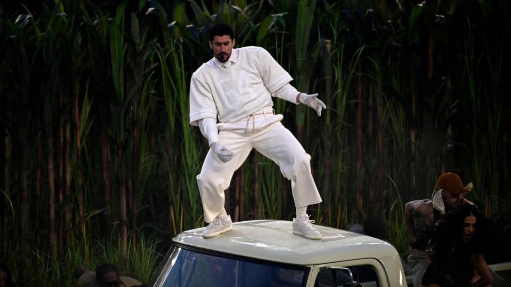 Bad Bunny, este pasado domingo, en la Super Bowl.