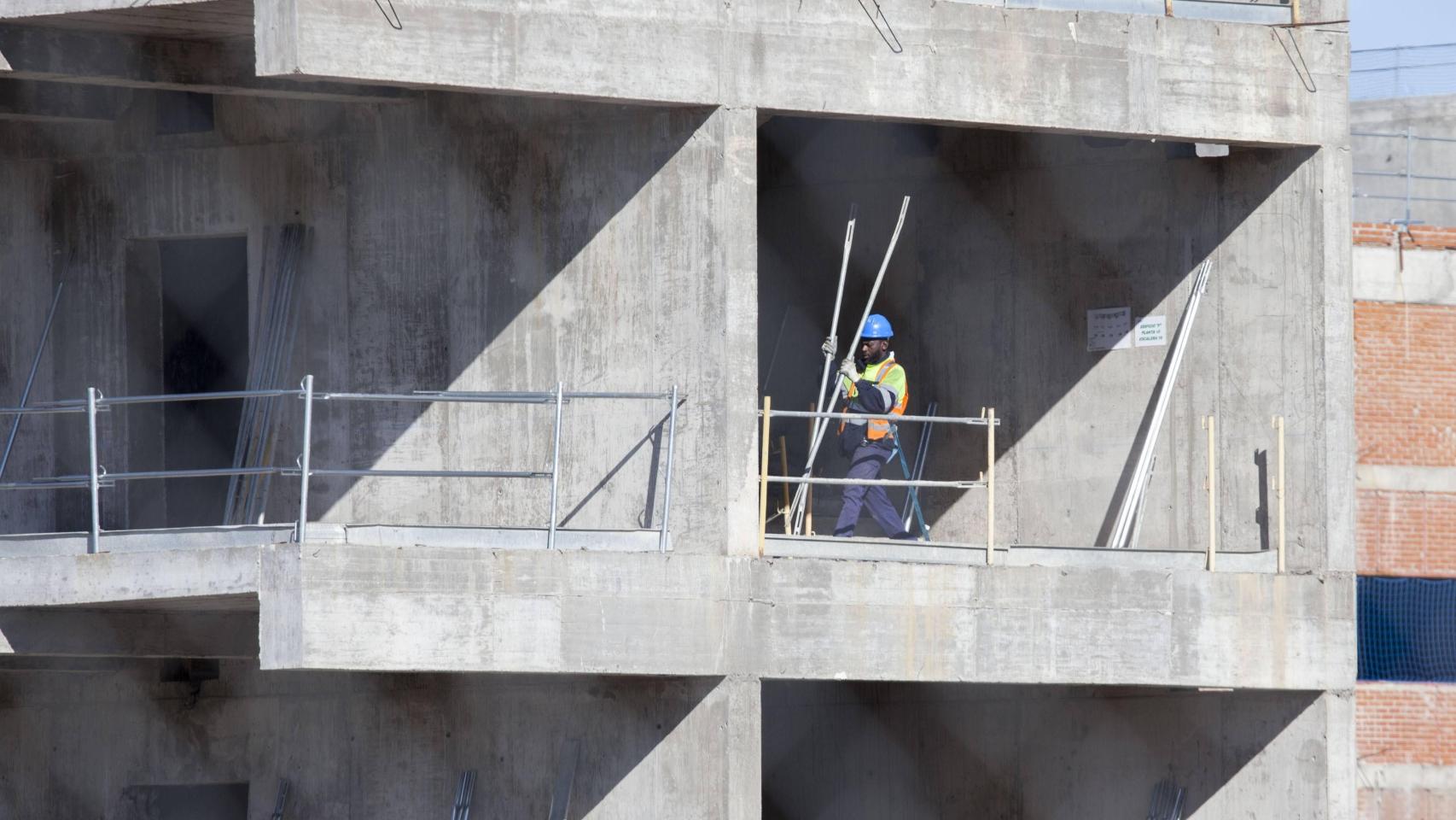 Imagen de una vivienda en construcción.