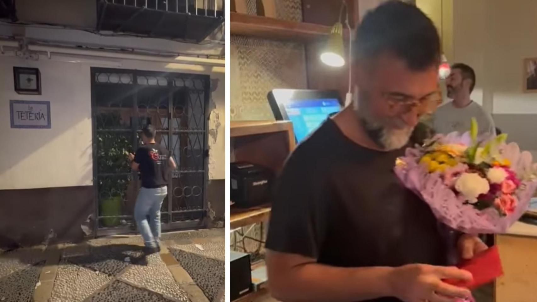 Un montaje de imágenes del cierre de la Tetería.