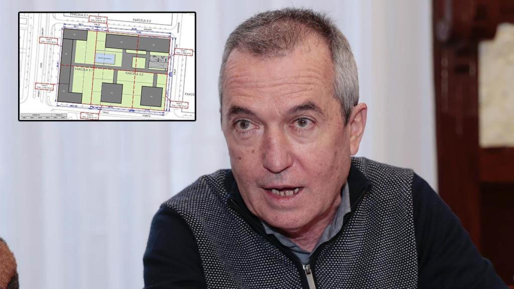 José Ignacio Zarandona y plano de las actuaciones.