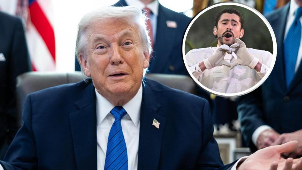 Donald Trump y Bad Bunny.