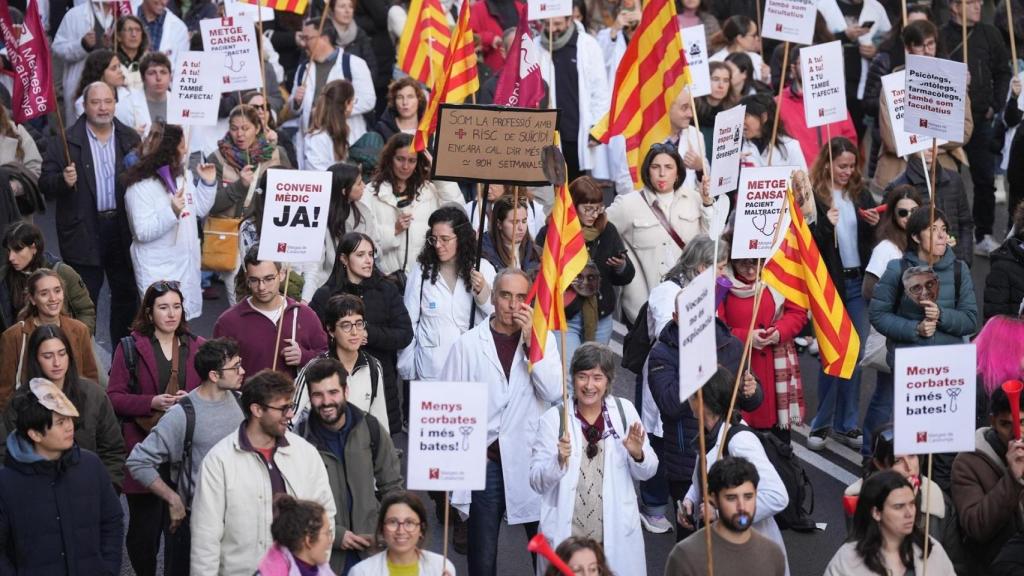Huelga médica en Cataluña del pasado mes de diciembre.