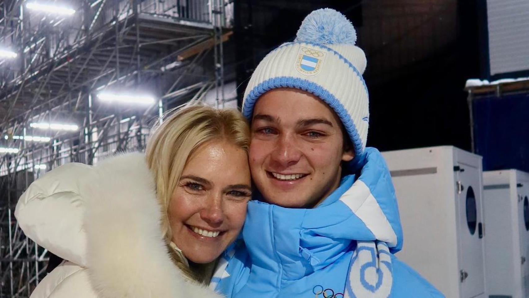 Valeria Mazza y Tiziano Gravier en una imagen de redes sociales.