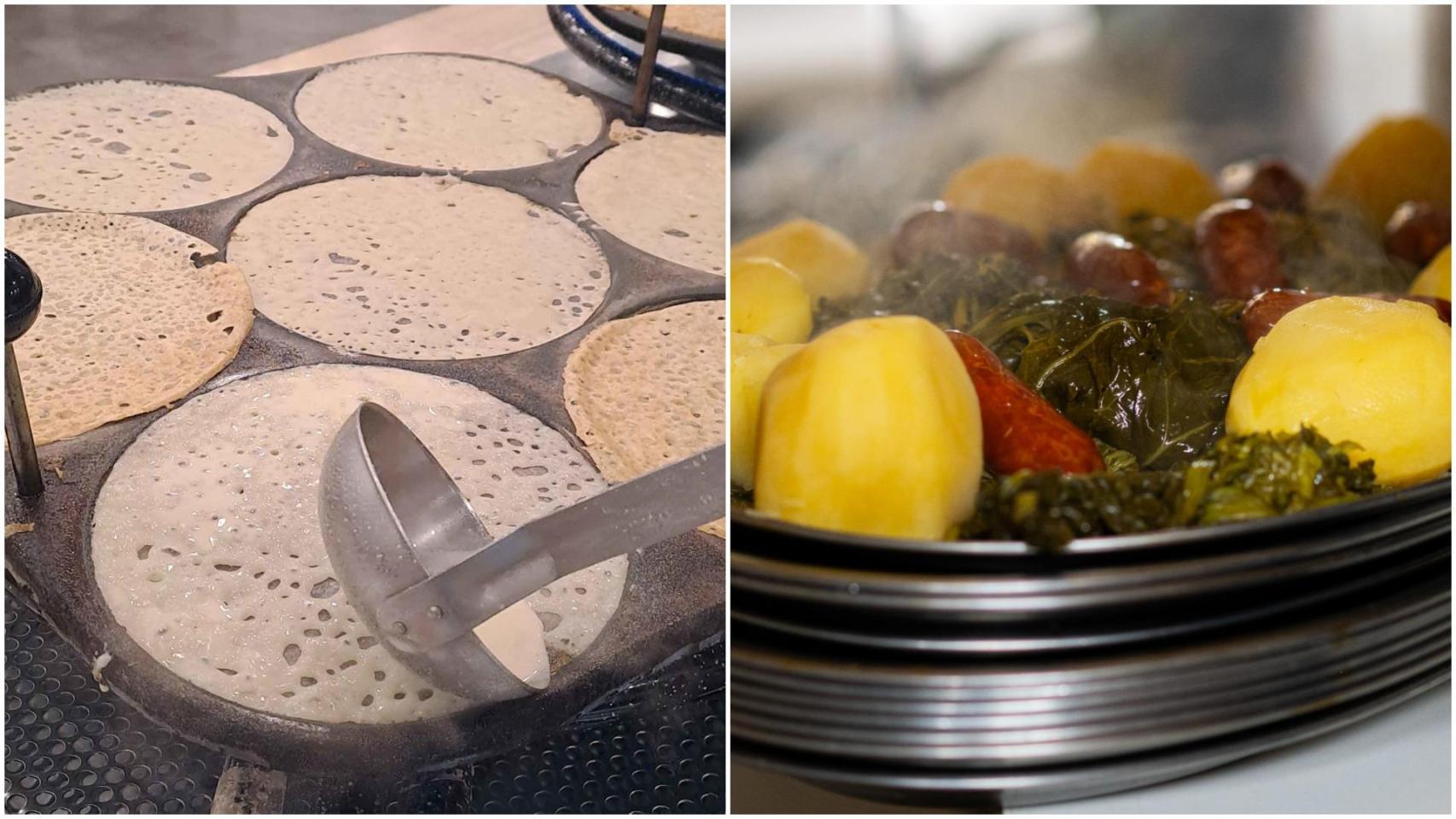 Filloa de Lestedo y Cocido de Lalín