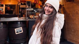 Zaira, en un viaje reciente.