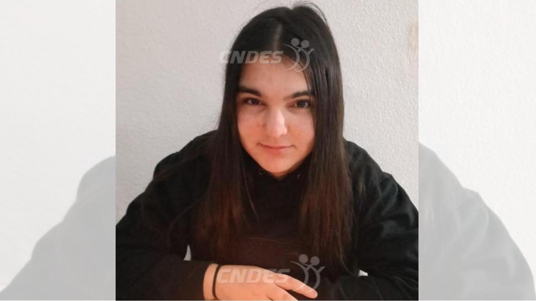 Menor desaparecida. Foto: CNDES.