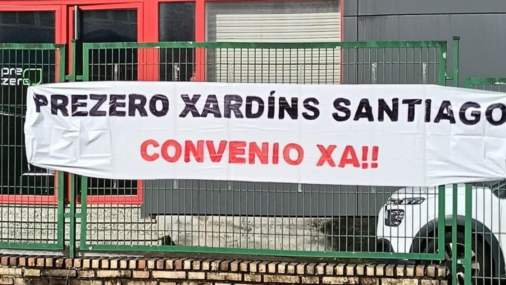 Denuncian la situación de parálisis por el convenio colectivo de PreZero Xardíns Santiago