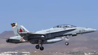 Caza F-18 del Ala 12 del Ejército del Aire