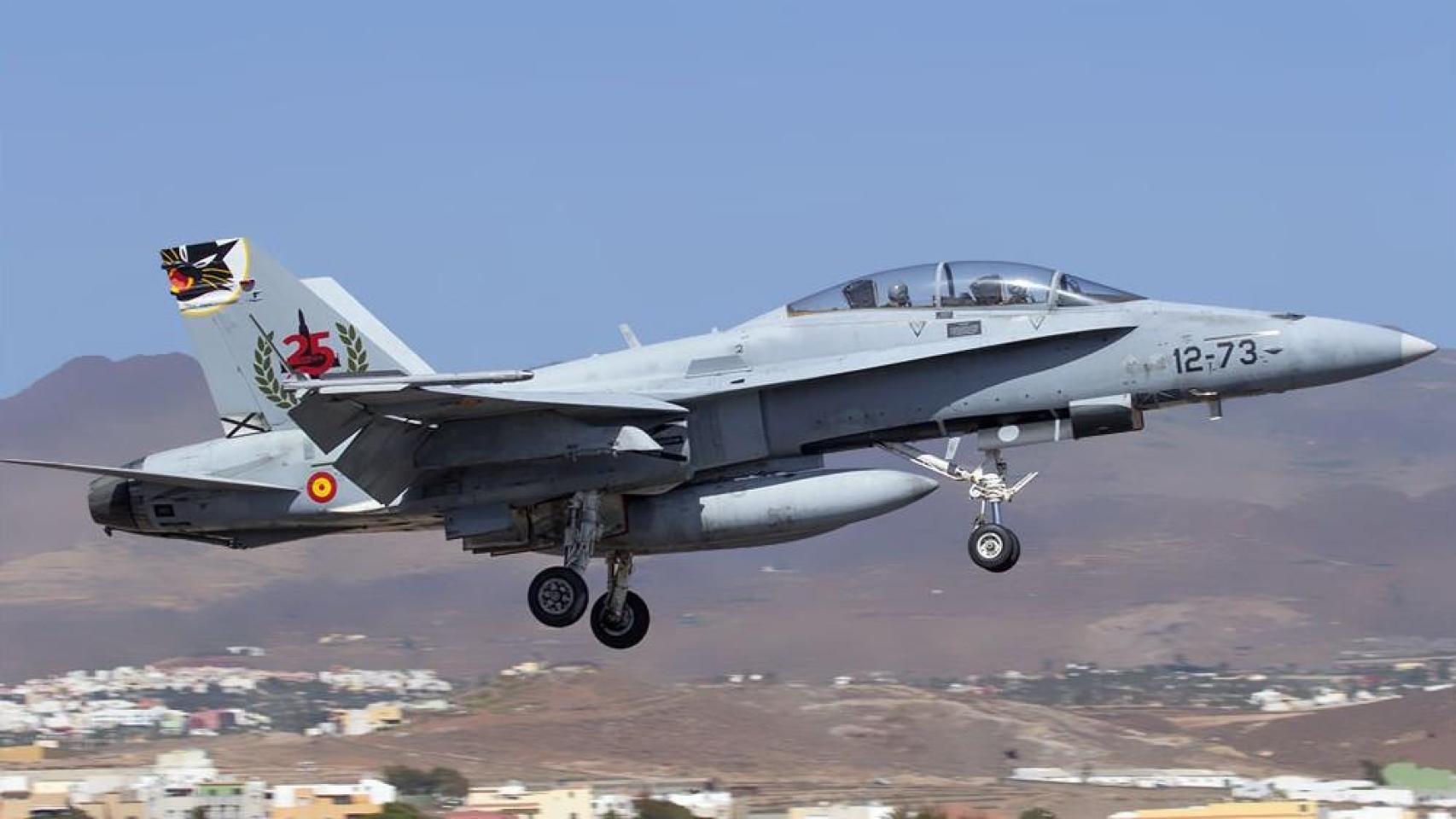 Caza F-18 del Ala 12 del Ejército del Aire