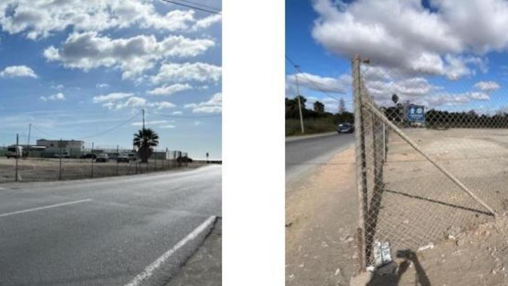 Vista del aparcamiento de La Cizaña.