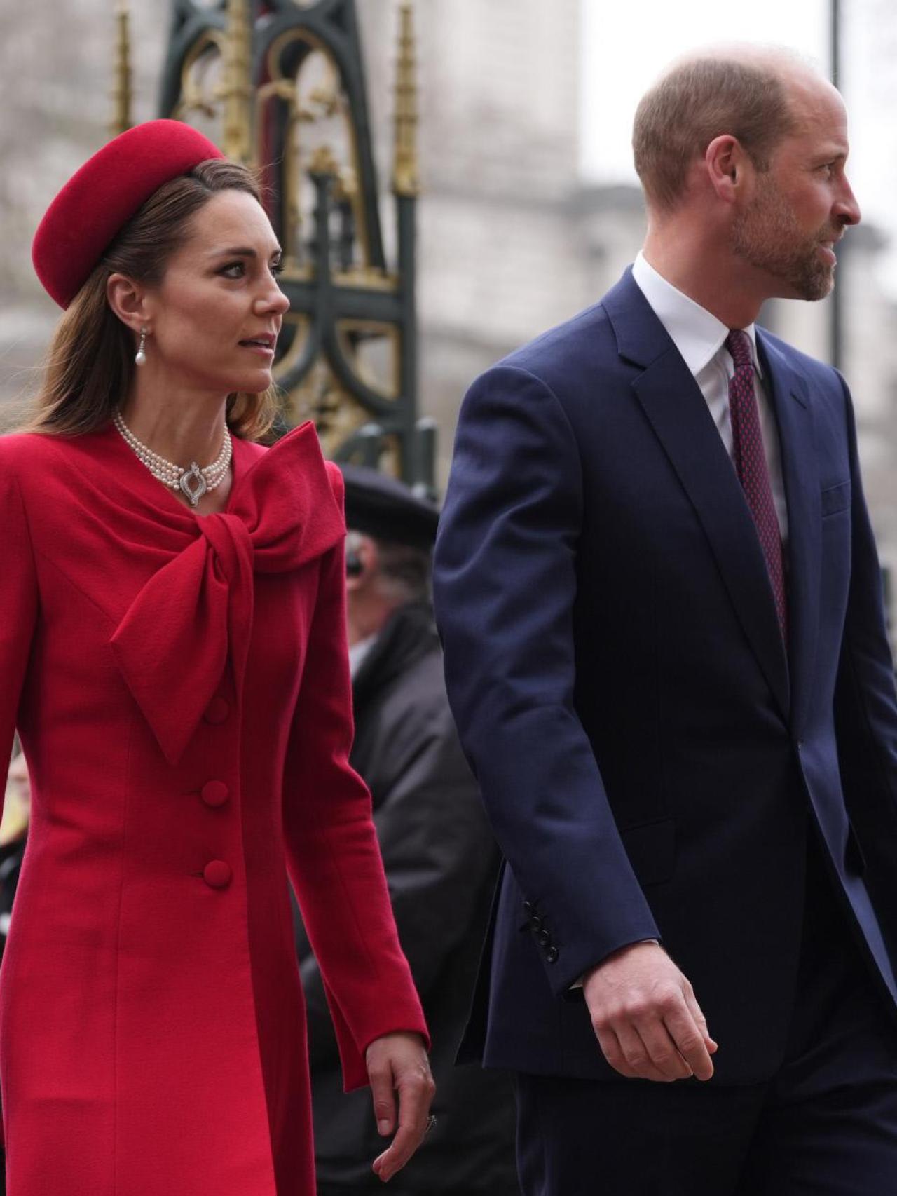 Kate y Guillermo en una fotografía tomada en Londres, en 2025.