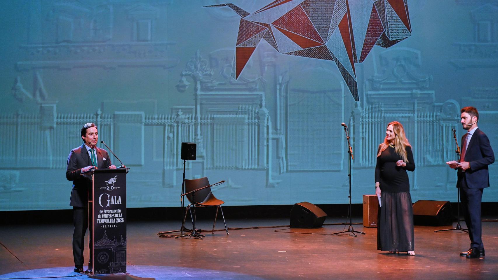El empresario José María Garzón durante la gala de presentación de los carteles.