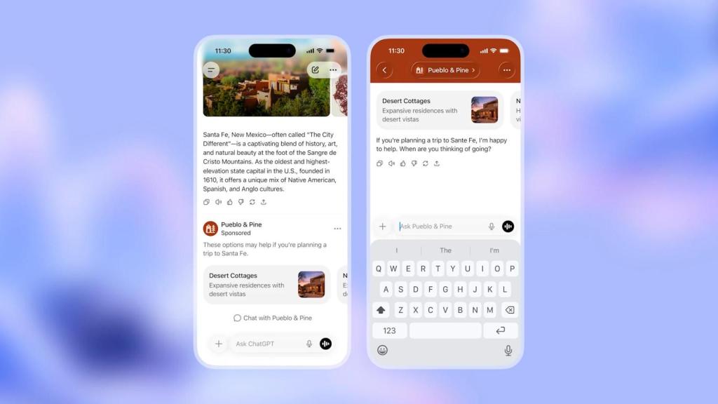 Así quedan los anuncios en ChatGPT
