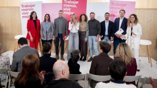 Cumbre de Sumar el pasado 17 de enero con varios ministros y portavoces que integran la coalición.