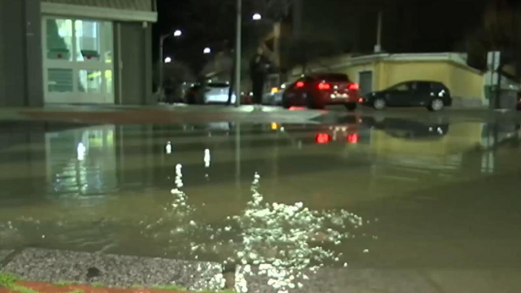 Calle inundada en Albacete. Foto: Noticias CMM.
