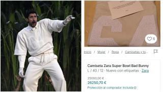 De 500 a 26.000 euros: la camiseta de Bad Bunny diseñada por Zara en A Coruña que se revende como oro