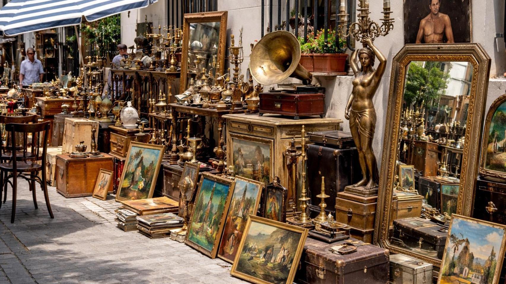 Un mercadillo de lujo.