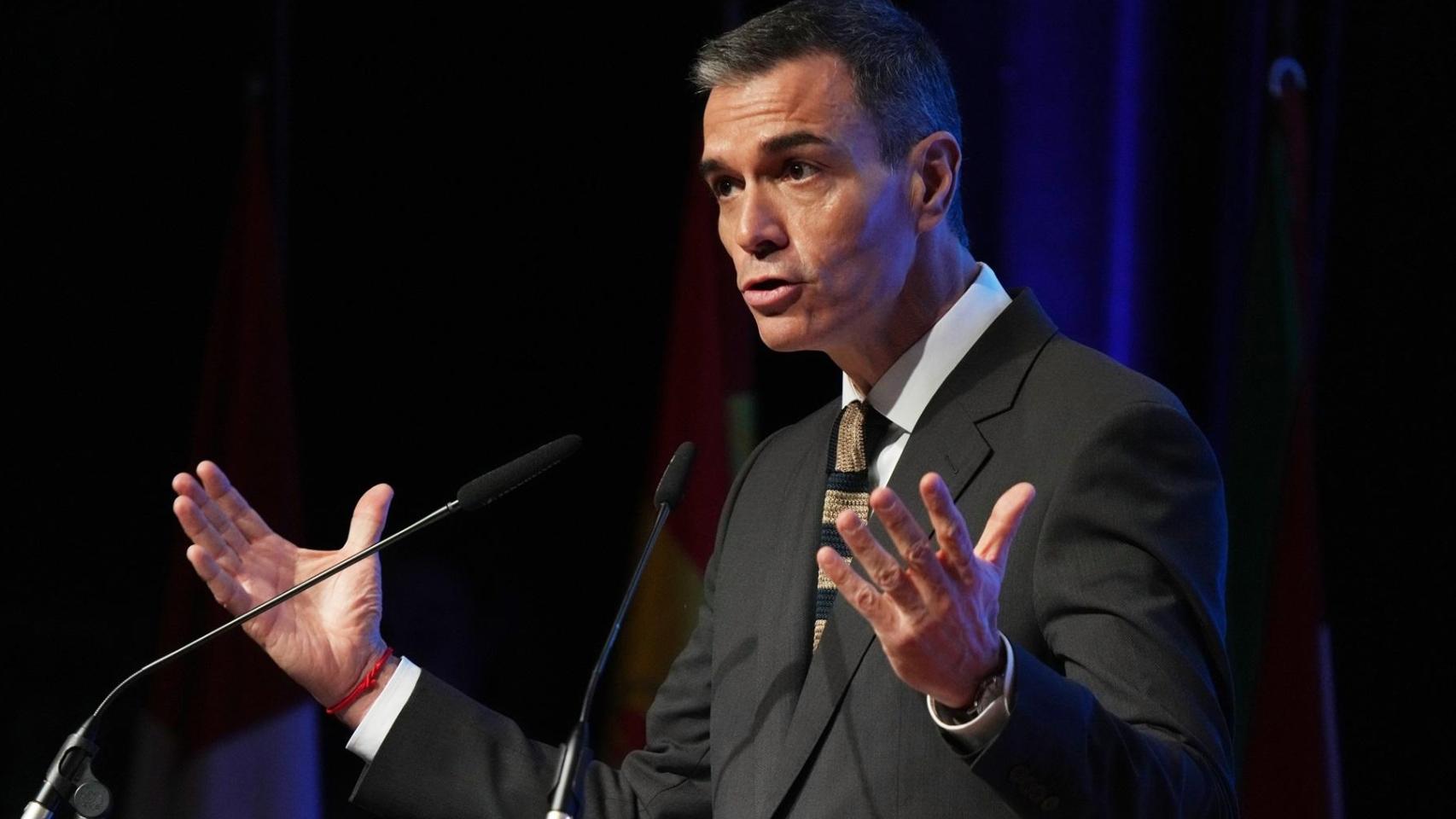 El presidente del Gobierno, Pedro Sánchez, durante el VIII Congreso Nacional de Industria.