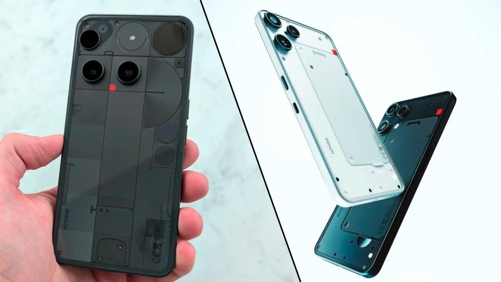 Fotomontaje con ambos teléfonos incluidos en la oferta.