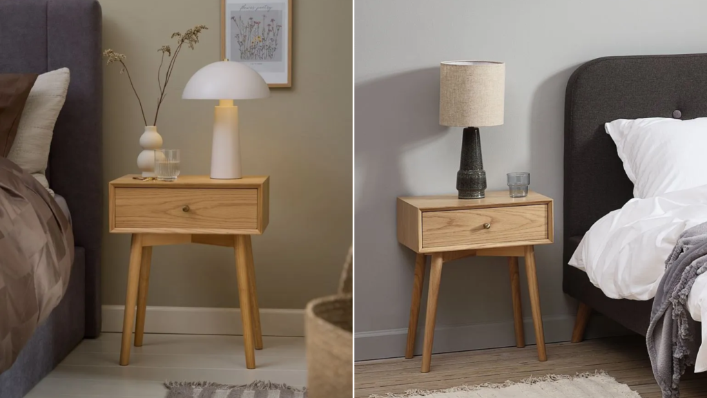 Mesita de Jysk color roble natural