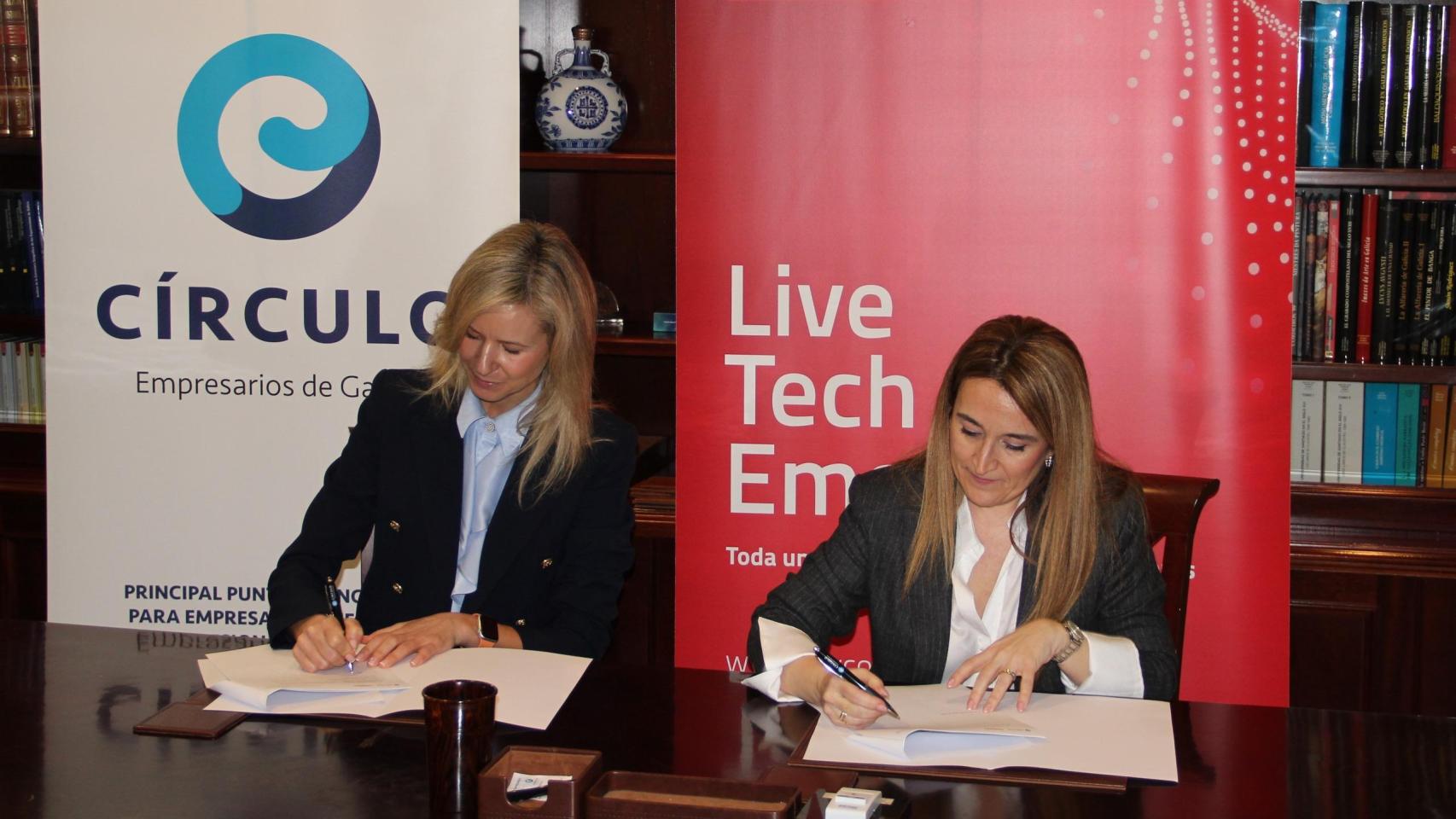 Firma del convenio entre el Círculo de Empresarios de Galicia e Inycom