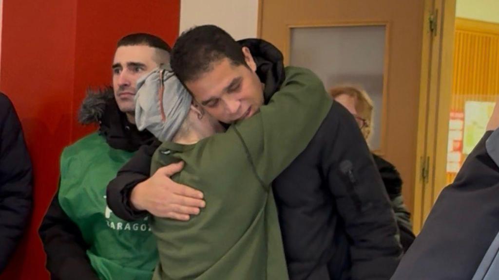 Hamza, este martes tras el desahucio.