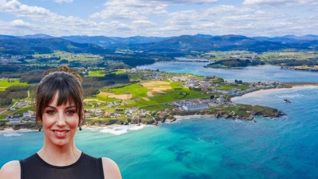 Montaje del municipio de Barreiros y Almudena Cid