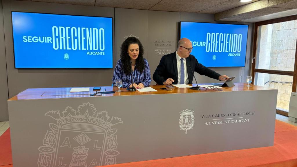 Los concejales Cristina Cutanda y Manuel Villar