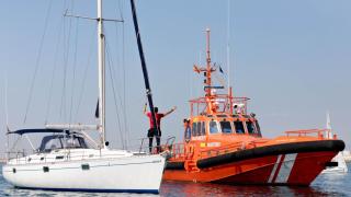 Una actuación de Salvamento Marítimo.