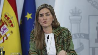 La vicepresidenta tercera y ministra para la Transición Ecológica y el Reto Demográfico, Sara Aagesen durante la rueda de prensa posterior a la reunión del Consejo de Ministros este martes.