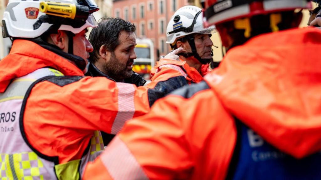 Núñez durante su visita a Talavera de la Reina.
