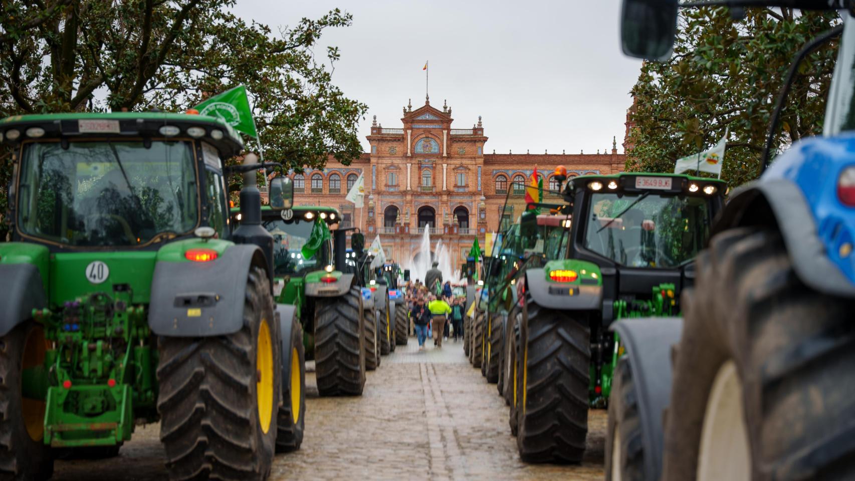 Imagen de la tractorada.